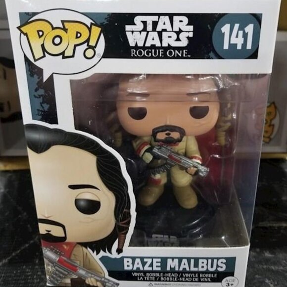 Funko Pop! #141 Star Wars: Rogue One Baze Malbus - Picture 1 of 5